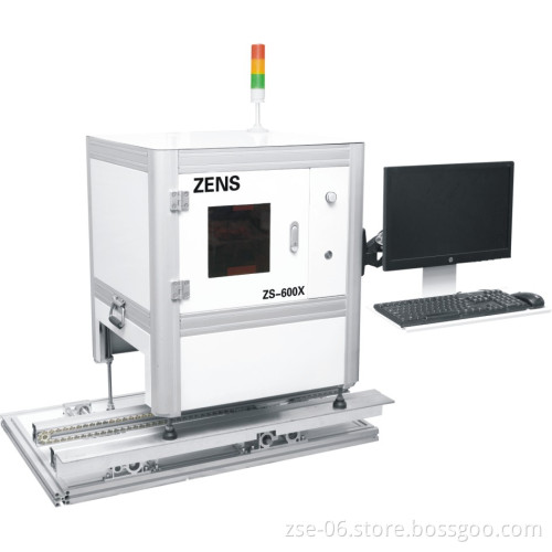 High precision ZENS-600X automatic SMD AOI inspection machine for plug in parts testing